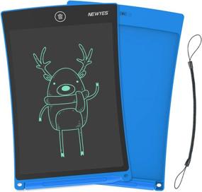 img 4 attached to Enhanced SEO: NEWYES Doodle Pad 8.5-inch LCD Writing Tablet with Lock Function for Kids, Ideal Note Taking eWriter Gift (Blue)