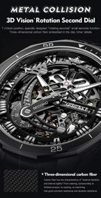 img 1 attached to ⌚ Sapphire Waterproof Skeleton Automatic Mechanical Watch