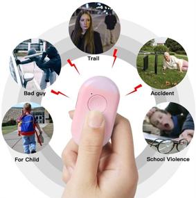 img 3 attached to 130DB Safesound Personal Alarm Keychain with LED Flashlight - Rechargeable Safety Alarm for Men, Women, Children, and Elderly - Self Defense Emergency Siren Song
