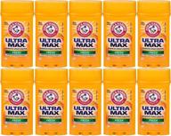 🛡️ arm & hammer ultra max invisible solid antiperspirant deodorant - fresh scent, 1oz travel size (pack of 10) logo