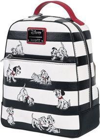 img 4 attached to 🐾 Loungefly Dalmatians Leather Backpack - Standard Size
