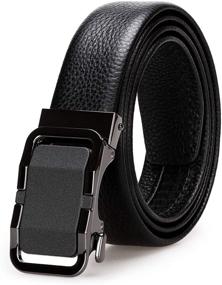 img 4 attached to Leather Ratchet Automatic Adjustable 2F752309 Men's Accessories in Belts