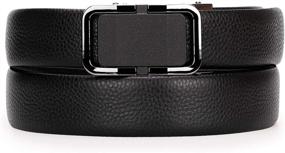 img 3 attached to Leather Ratchet Automatic Adjustable 2F752309 Men's Accessories in Belts