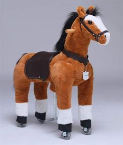 img 3 attached to 🐴 UFREE Ride on Pony Large Toy Horse: The Ultimate Birthday Gift for Children 4-9 Years Old!