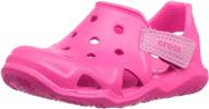 crocs swiftwater wave sandal - unisex children's watershoe with enhanced seo logo