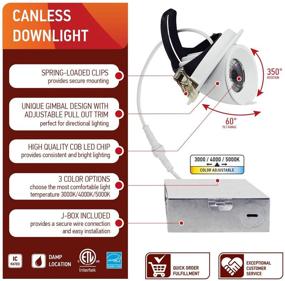 img 3 attached to 🔆 OSTWIN Adjustable Temperature Downlight: Ultimate SEO-Optimized Product