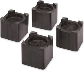 img 3 attached to 🛏️ Whitmor Wood Espresso Bed Risers - Set of 4: Elevate Your Bed with Style and Function