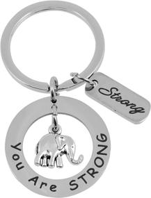 img 3 attached to 🐘 2-Pack Elephant Keychain - An Unforgettable OutFun Item