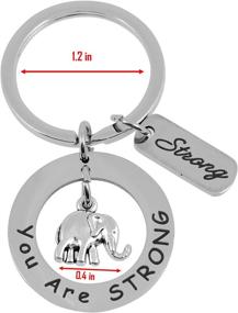 img 1 attached to 🐘 2-Pack Elephant Keychain - An Unforgettable OutFun Item