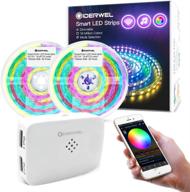 🌈 giderwel 32.8ft wifi smart dreamcolor led strip lights: voice/app controlled, dynamic rgbic color change, music activated – compatible with alexa/google assistant логотип