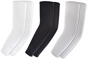 img 3 attached to 🌞 Protective Arm Sleeves for Outdoor Activities: Sun Block, Warmth, and Coolness for Biking, Hiking, and Cycling
