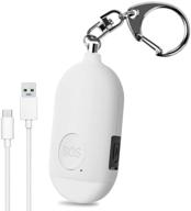 🚨 evershop usb rechargeable personal alarm - 130db emergency self defense keychain siren for women, kids & elderly with sos alert panic button, led flashlight - safety devices logo