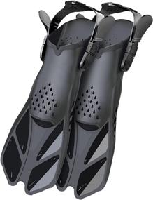 img 4 attached to Amazqi Swim Fins Adjustable Snorkeling