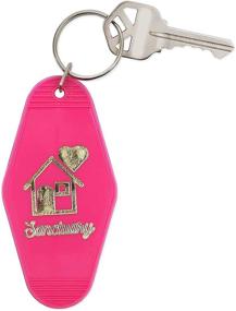 img 2 attached to 🔑 Vibrantly-Colored Hotel Motel Keychains with Captivating Sayings