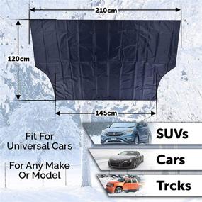 img 3 attached to H&L Highland Snow & Ice Winter Weather Car Windshield Cover 210 x 120cm: Ultimate Protection for Your Vehicle in Harsh Winters