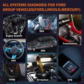 img 2 attached to 🔧 ANCEL FD700: Продвинутый всесистемный сканер OBD2 для автомобилей Ford - последнее слово в автомобильном считывателе кодов с поддержкой SRS, калибровки SAS, масла TPMS, IQA, EPB, BMS, очистки DPF и сброса EGR