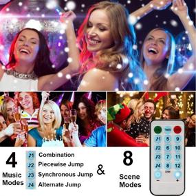 img 3 attached to 100 LED Sound Activated Battery String Lights with Remote – Waterproof Fairy Lights for Tree, Party, Home Decorations