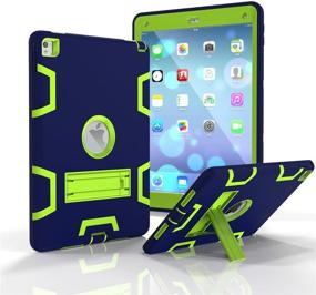 img 4 attached to 📱 High Impact Hybrid Protective Case Cover with Kickstand for iPad Pro 9.7 & iPad Air 2 - 2016 Release