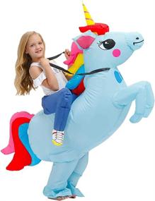 img 4 attached to 👻 Kids Blue Kooy Inflatable Halloween Costumes