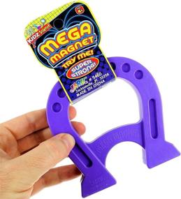 img 2 attached to 🧲 JA-RU Mega Magnet Toy 4.75-inch U Shaped Horseshoe Magnets for Kids and Adults - Assorted Colors - Educational Stress Relief Toy - Ideal for Experiments, Learning, and Party Favors - 5460-1