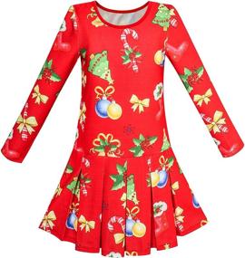 img 4 attached to 🎅 Sunny Fashion Holiday Girls' Clothing and Dresses - Christmas Stockings