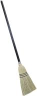 quickie natural fiber upright angle broom - ideal for garages, courtyard, 🧹 sidewalks, decks, and outdoor surfaces, effortlessly sweeps and cleans home, kitchen, room, office floors logo