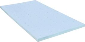 img 1 attached to Enhance Your Sleep with Flash Furniture Capri 2-inch Cool Gel Memory Foam Mattress Topper - Twin