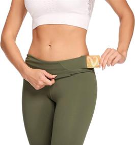 img 3 attached to Ronanemon Women's High Waist Yoga Leggings with Pocket, Tummy Control, 4 Way Stretch, Buttery Soft Workout Pants