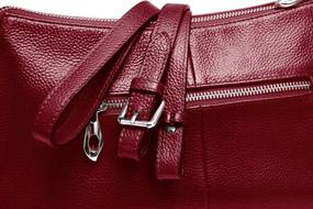 img 1 attached to 👜 Vintage Leather Handbags - Women's Shoulder Crossbody Handbags & Wallets, Perfect for Satchels