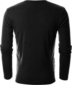 img 2 attached to 👔 Premium Comfort and Style: GIVON Men's Slim Fit Soft Cotton Thermal V-Neck T-Shirt