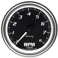 equus 7068 tachometer chrome black logo