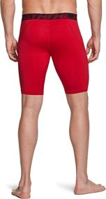 img 2 attached to ATHLIO 1 or 3 Pack Men's Compression Shorts, Cool Dry Athletic Tights for Sports Performance and Running