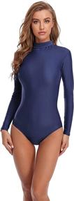 img 4 attached to Speerise Sleeve Adult Ballet Leotards Sports & Fitness