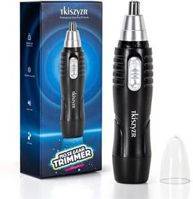 img 4 attached to 🪒 2021 Upgraded Painless Ear and Nose Hair Trimmer for Men and Women - Battery Operated (Black)