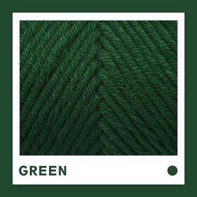 img 3 attached to Wool Queen 8 Ply 100% Acrylic Yarns, Green - Ideal for Rug Punch, Pompom Art, Weaving, Crochet, and Knitting. Machine Wash & Dry - LS42