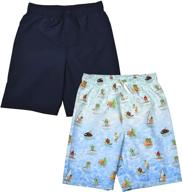 🩳 jachs ny quick dry beach boys swim trunks board shorts - 2-pack for ultimate beach comfort logo