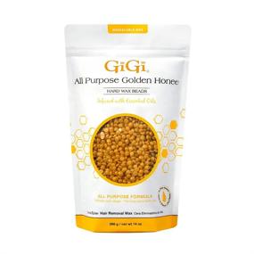 img 4 attached to Gigi Hard Wax Beads: 14 oz Golden Honee All Purpose Hair Removal Wax, No Strip Required