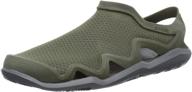 👞 men's crocs swiftwater casual summer sandal mules & clogs shoes logo