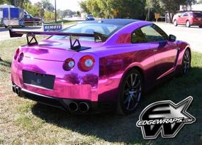 img 3 attached to 🌸 VViViD Pink/Magenta Mirror Chrome Vinyl Wrap Roll - 17.75" x 60" - XPO Air Release Tech