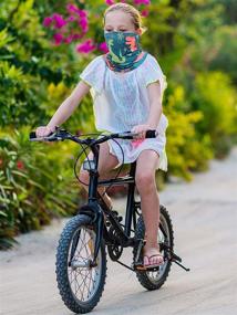 img 1 attached to Детский гэтэр на шею с защитой от солнца для лета - велоспорт, походы, треккинг. Универсальный шарф-балаклава для активного отдыха на природе.