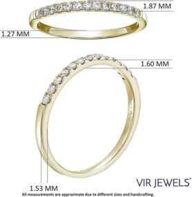 img 1 attached to 💍 Exquisite Vir Jewels Diamond Wedding Yellow Women's Jewelry for Unforgettable Wedding & Engagement Moments