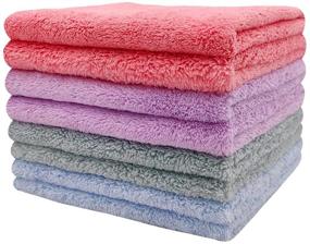 img 4 attached to 🧼 Premium Microfiber Cleaning Cloths: Ultra-Soft, Highly Absorbent, Lint-Free for Drying Dishes, Wiping Counters, Kitchen Cleaning Supplies, Dusting Rags