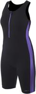 dolfin womens zip front aquatard purple sports & fitness in water sports logo