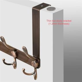 img 1 attached to 🚪 AKNERTLGE Over Door Hook Organizer