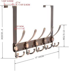 img 3 attached to 🚪 AKNERTLGE Over Door Hook Organizer