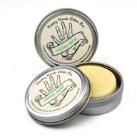 mint citrus with mandarin happy hands: natural beeswax & shea butter solid lotion bar pair – moisturizing, protective, and compact for men and women logo