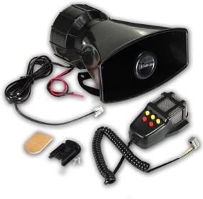 img 4 attached to Zento Deals 80W Car Siren Horn Mic PA Speaker System: Amplify Emergency Sound with 5 Tones