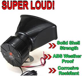 img 2 attached to Zento Deals 80W Car Siren Horn Mic PA Speaker System: Amplify Emergency Sound with 5 Tones