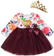 floral lace baby girl birthday dress set - charming outfit sets for little girls logo