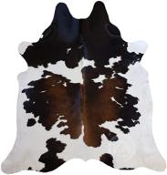 light brindle cowhide rug 180cm logo